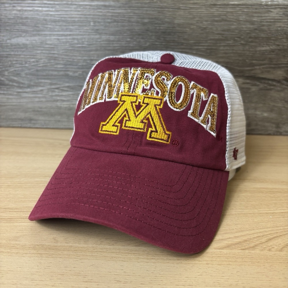 Minnesota Golden Gophers Hat Cap‎ Snap Back Womens Maroon Gold '47